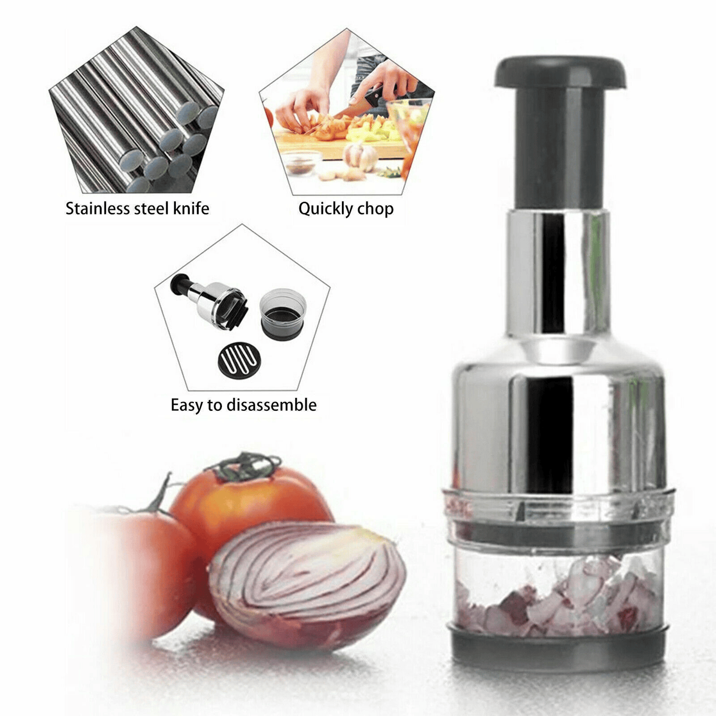 🔥Last Day Promotion🔥 - Multifunctional Pressed Garlic Chopper